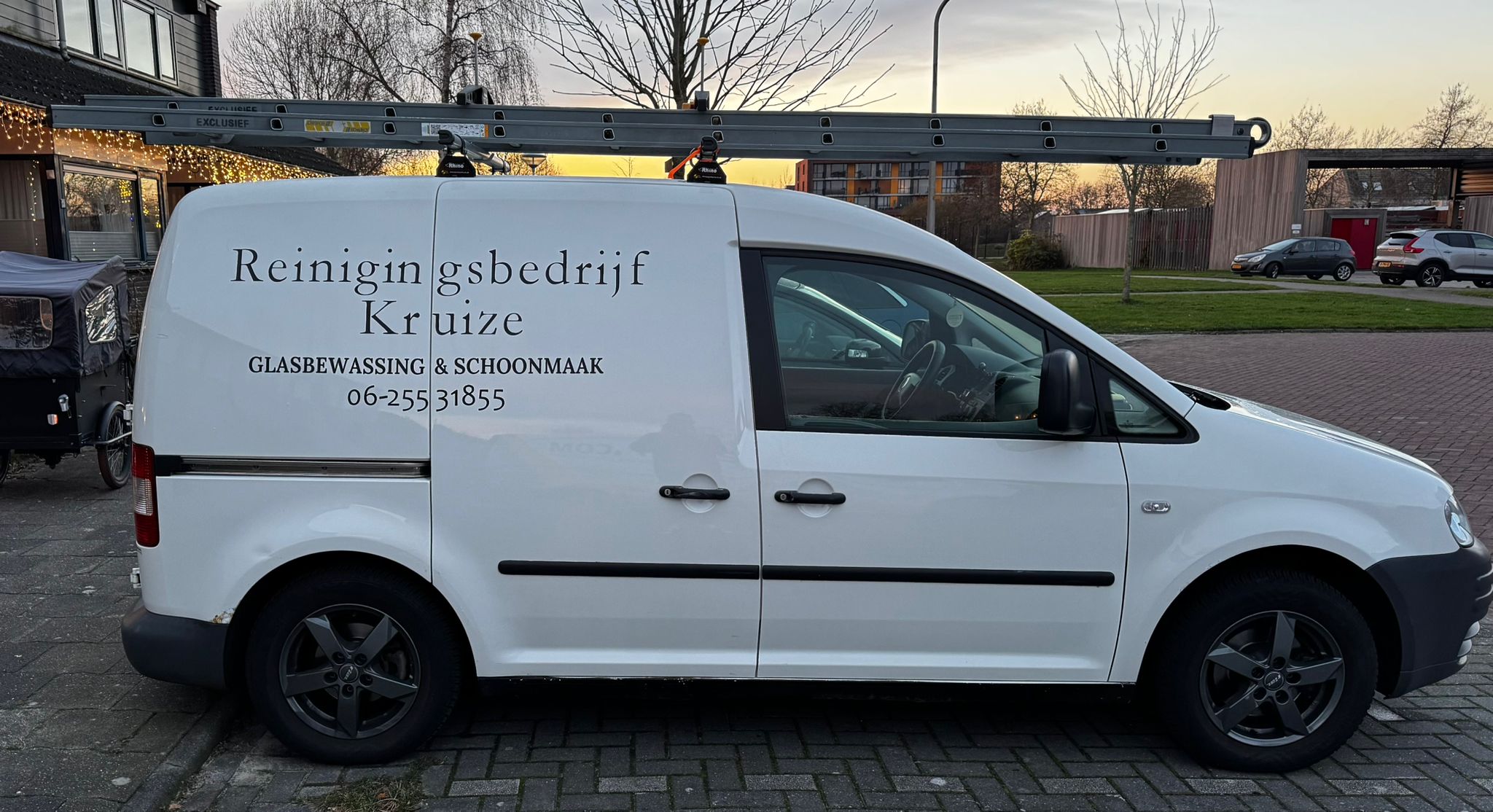 Reinigingsbedrijf Kruize bedrijfsauto